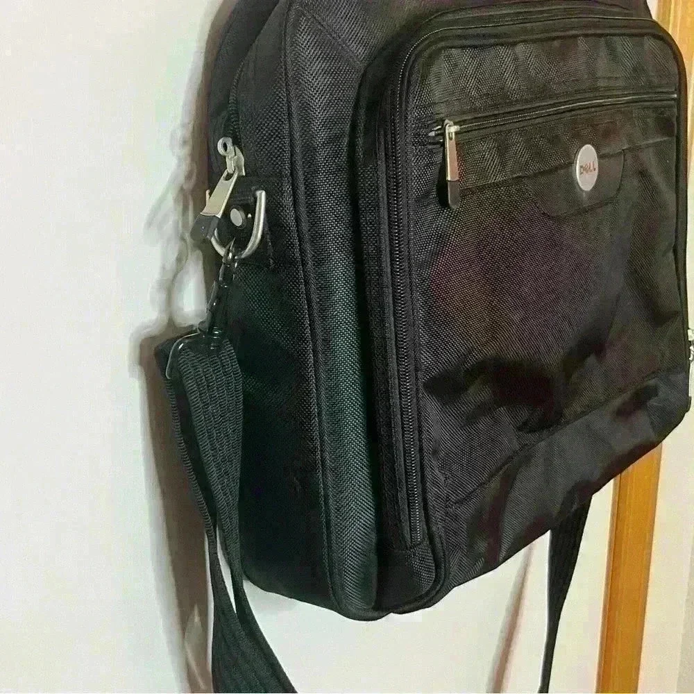 Dell Laptop Bag Black Multi Compartment Adjustable‎ Shoulder Strap Messenger Bag
